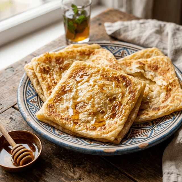 Msemen marocains faits maison — crêpes feuilletées salées et sucrées, Les Délices d'Amal Nice